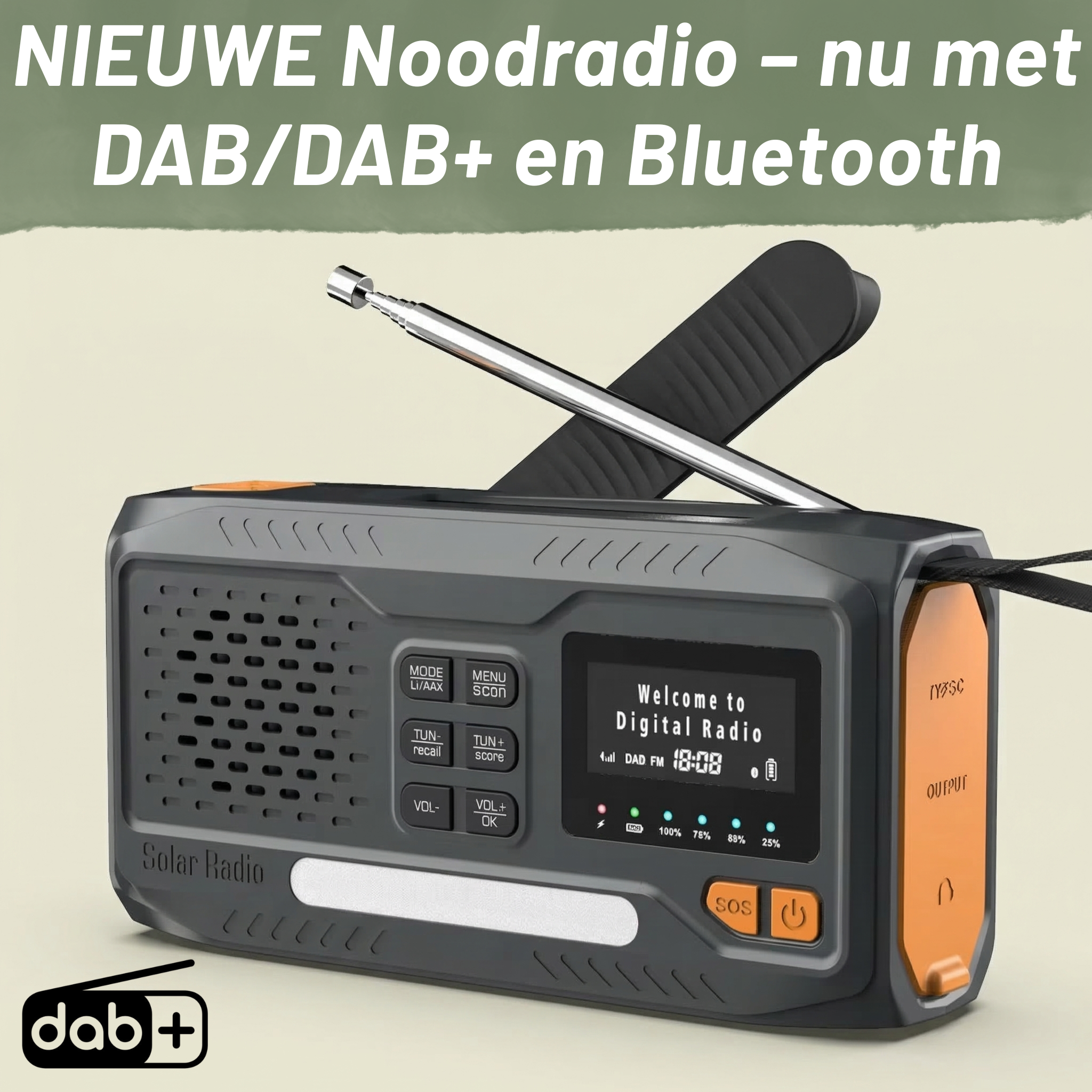 Noodradio – 4.500 mAh DAB/DAB+ & Bluetooth